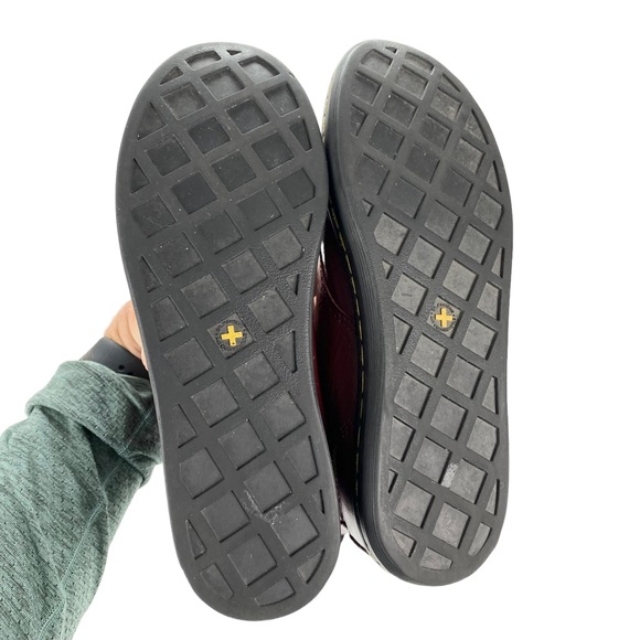 Dr. Martens Leyton Oxblood Red Boots Sz 7 Leather High Top - Picture 10 of 14